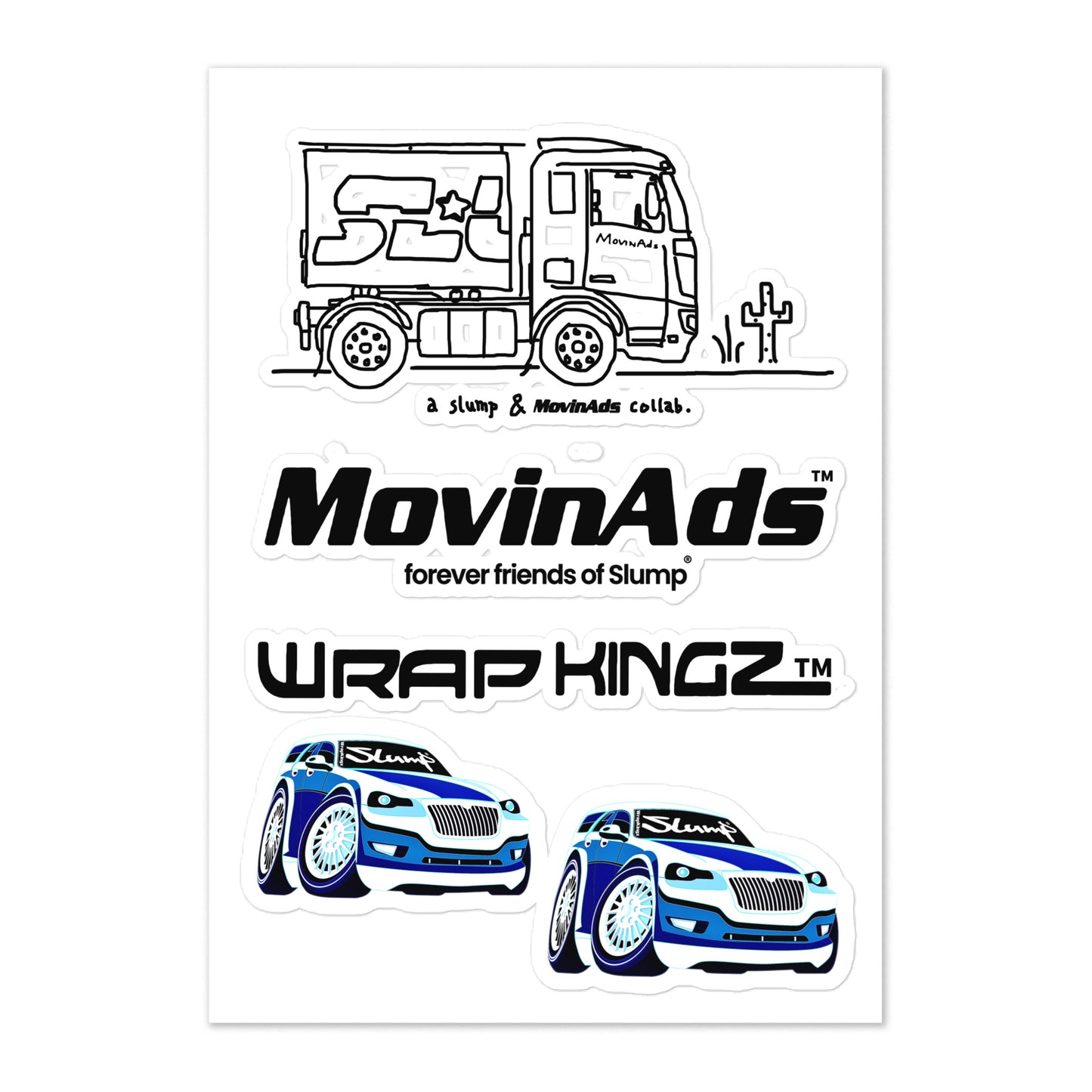 Slump®MovinAds Sticker-Sheet